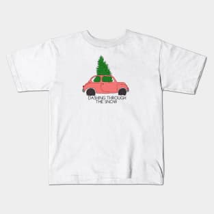 Dashing Through The Snow Kids T-Shirt